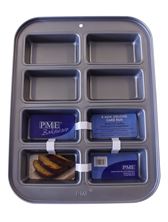 Picture of PME NON STICK 8 CUP MINI OBLONG LOAF CAKE PAN 39X29X3.8CM